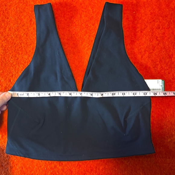 Free People Movement black Never Better V-neck bra top NWT - Picture 10 of 11